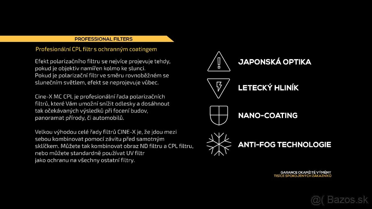 CINE-X polarizačný MC CPL filter (46mm) - 4