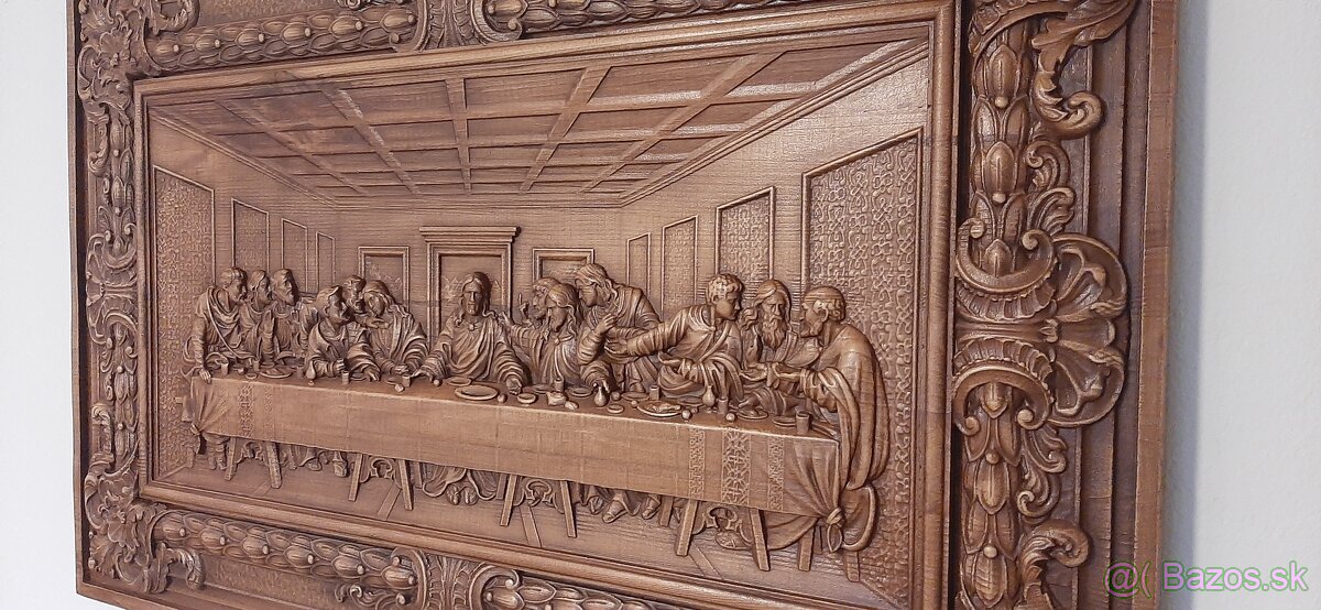 Drevený obraz Posledna večera95×65cmhr.4cm - 4