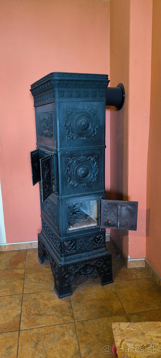 Starožitná liatinová pec. - 4