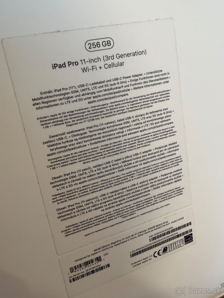 Predám Apple iPad Pro 11″, 3. generácia (2021) M1 - 4
