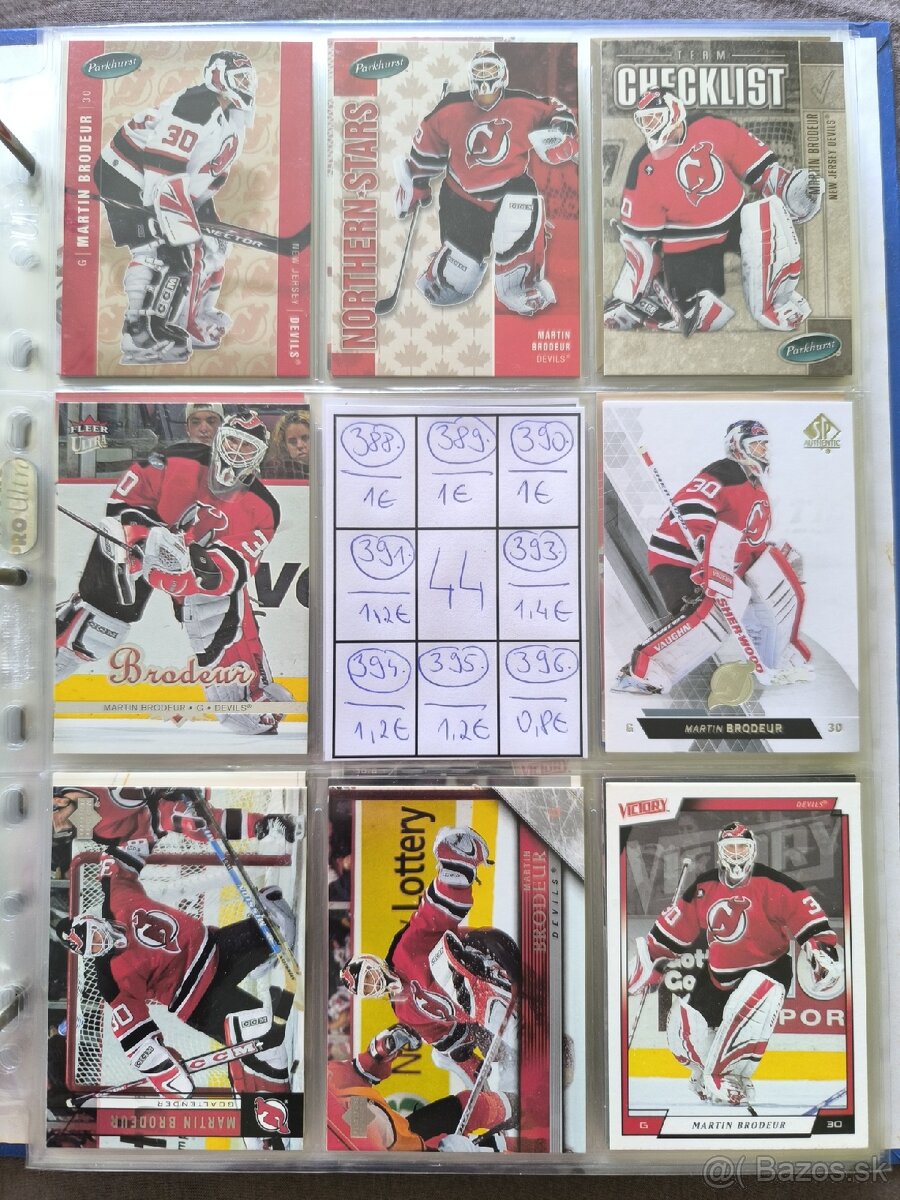 Hokejové kartičky - Martin Brodeur 3 - 4