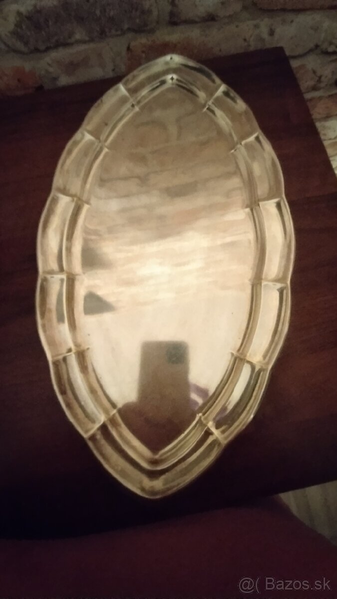 Postriebrená tacka-Alpacca Sandrik - 4