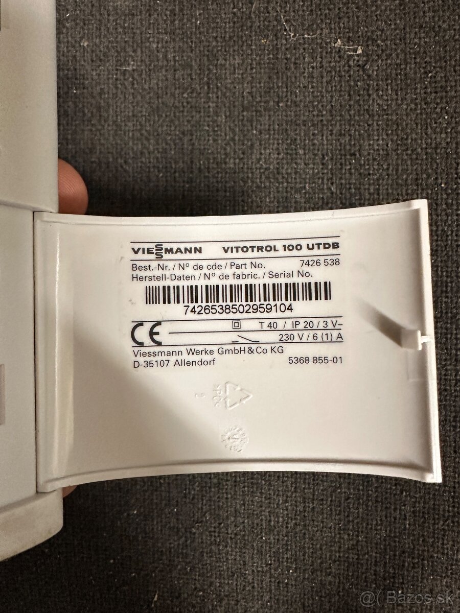 VIESSMAN regulácia vitotrol 100 UTDB - 4