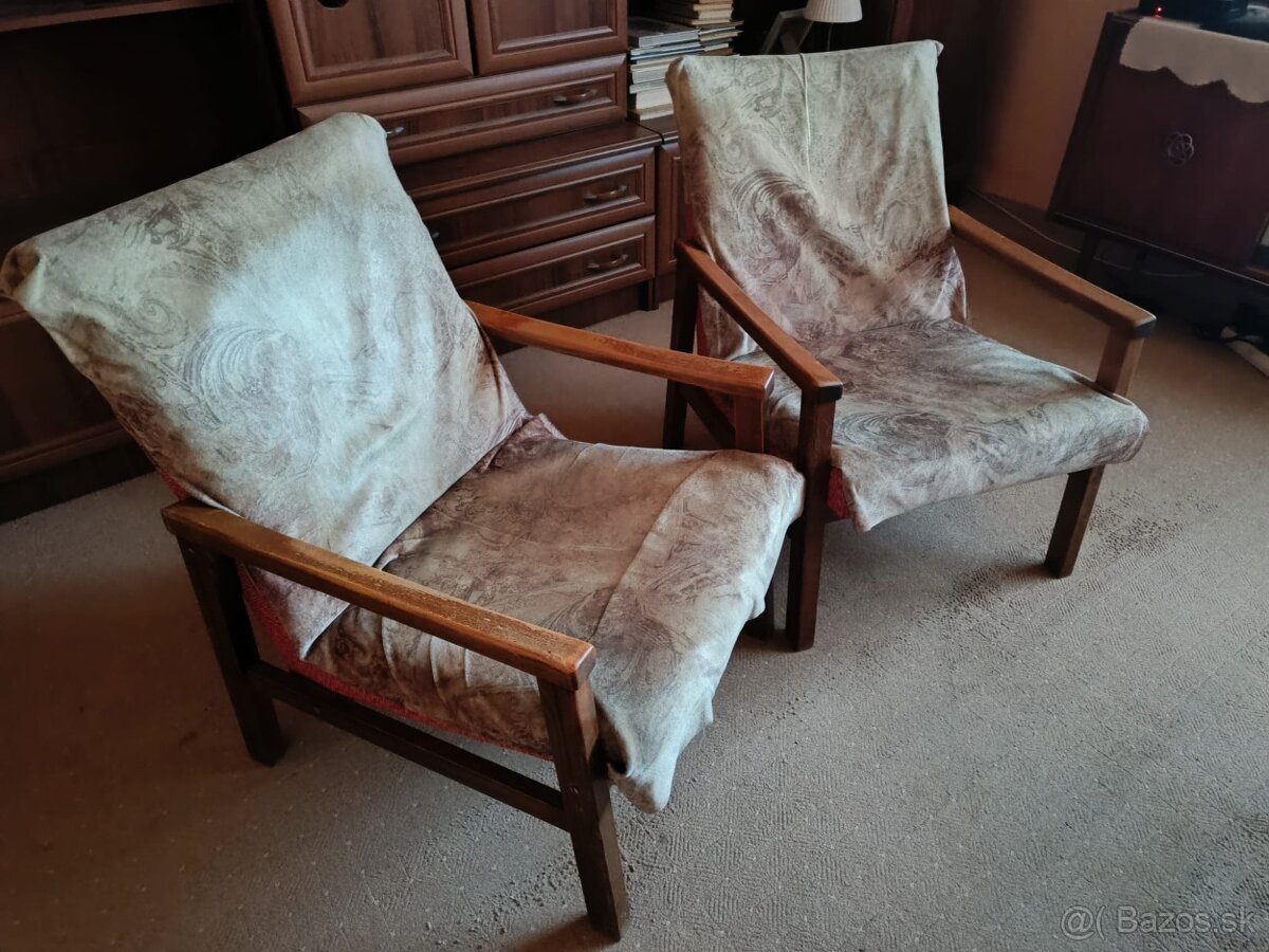Darujem retro kreslá a gauč - 4