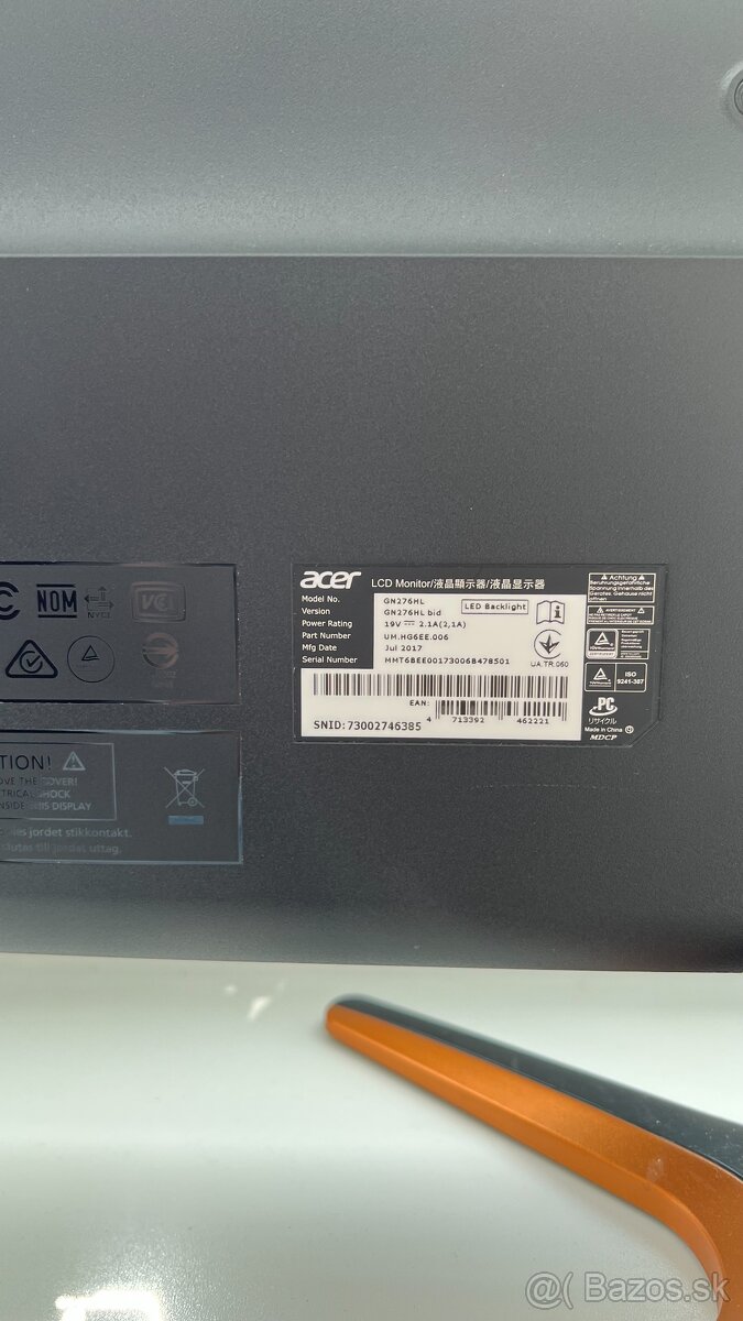 27" Acer GN276HLbid Gaming 144hz - 4