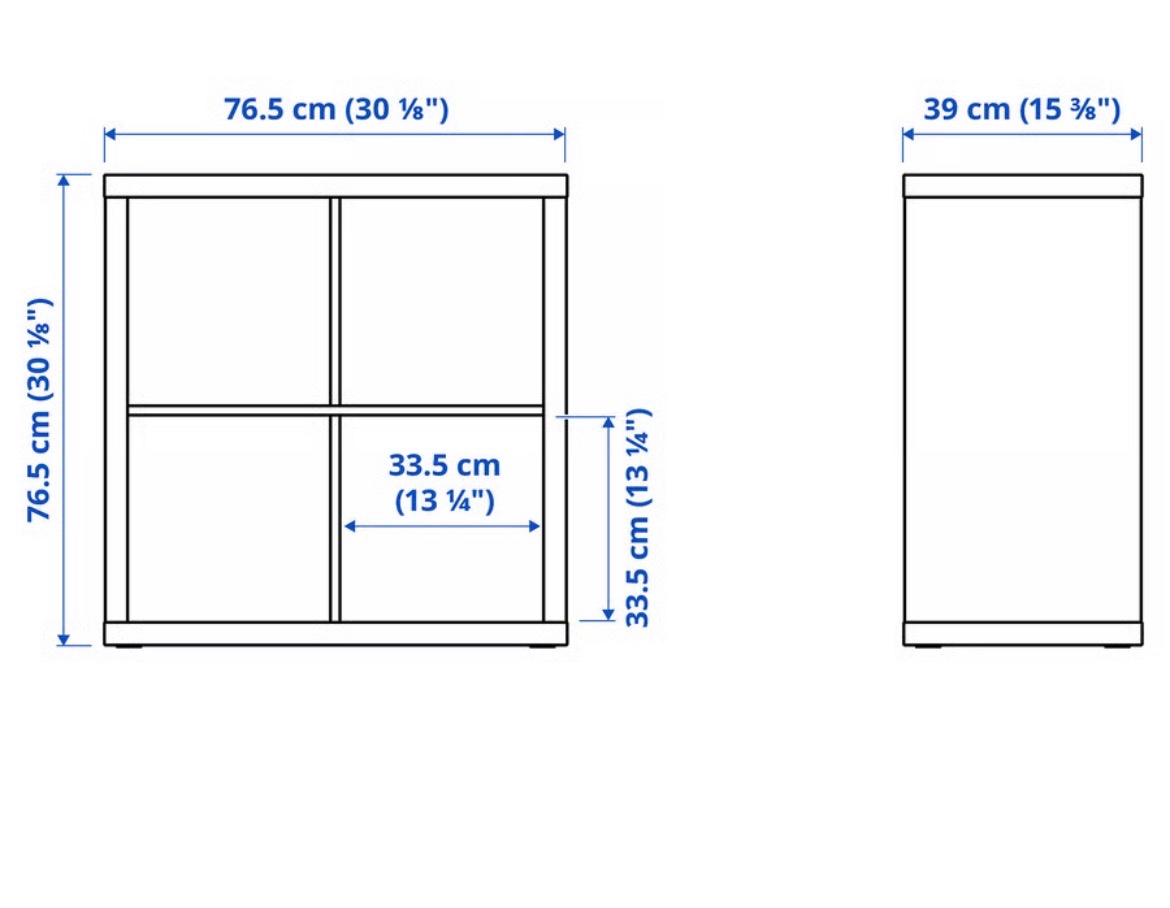 Ikea Kallax s dvierkami - 4