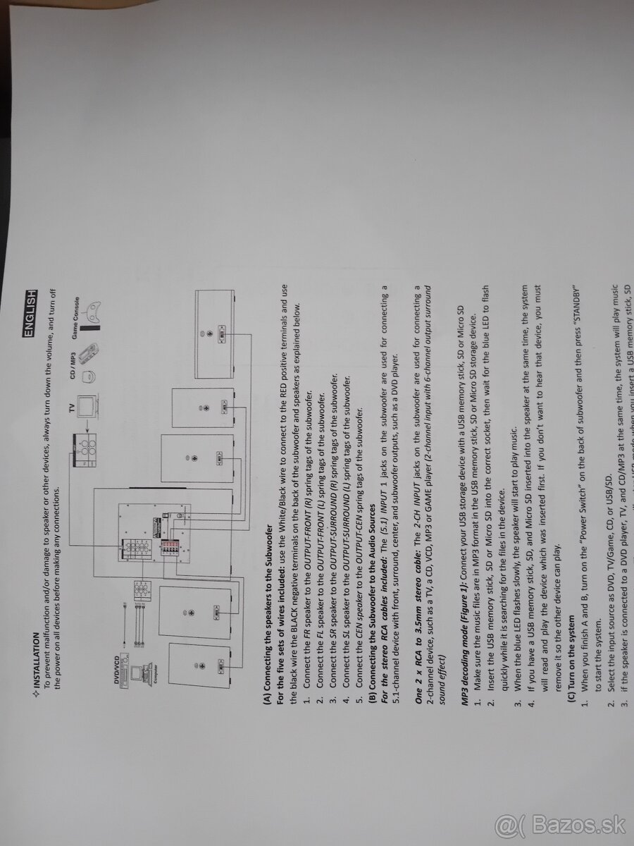 Predám repro sústavu 5.1 Genius - 4