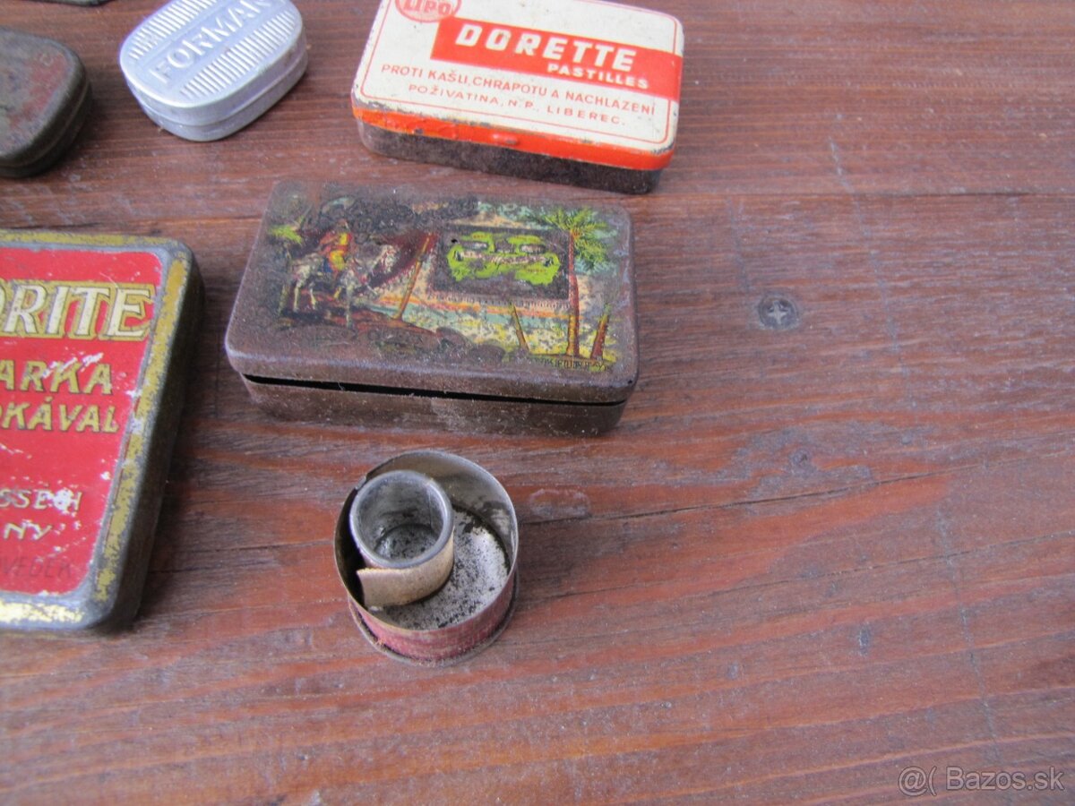 Staré plechové krabičky - 4