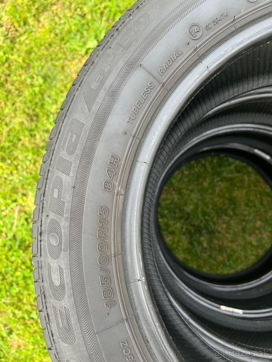 185/60 r15 letné Bridgestone 4kusy - 4