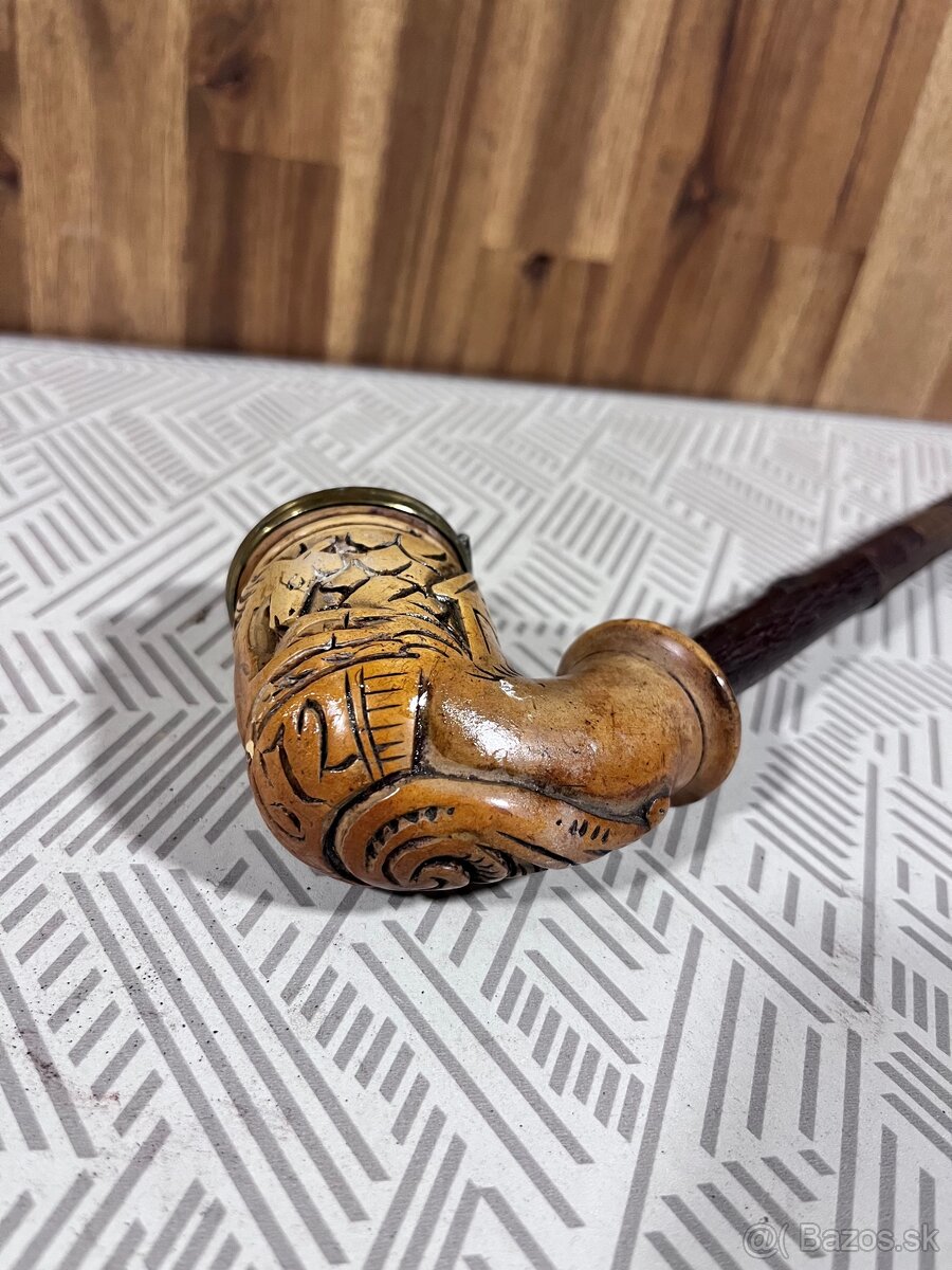 Starozitna drevena fajka - 4