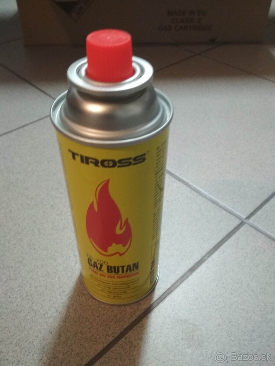 Piezoelektrický plynový horák na butánové kartuše +4 kartuše - 4