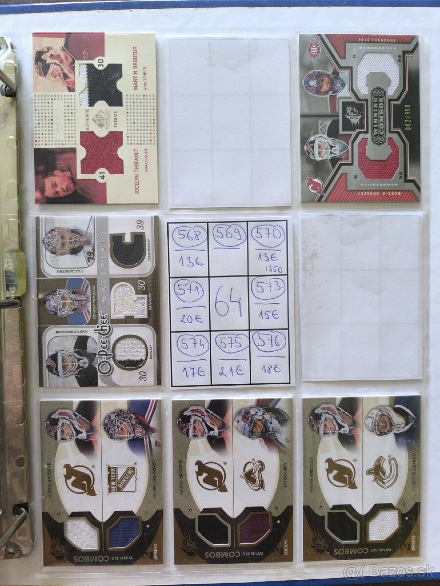 Hokejové kartičky - Martin Brodeur 4 - 4