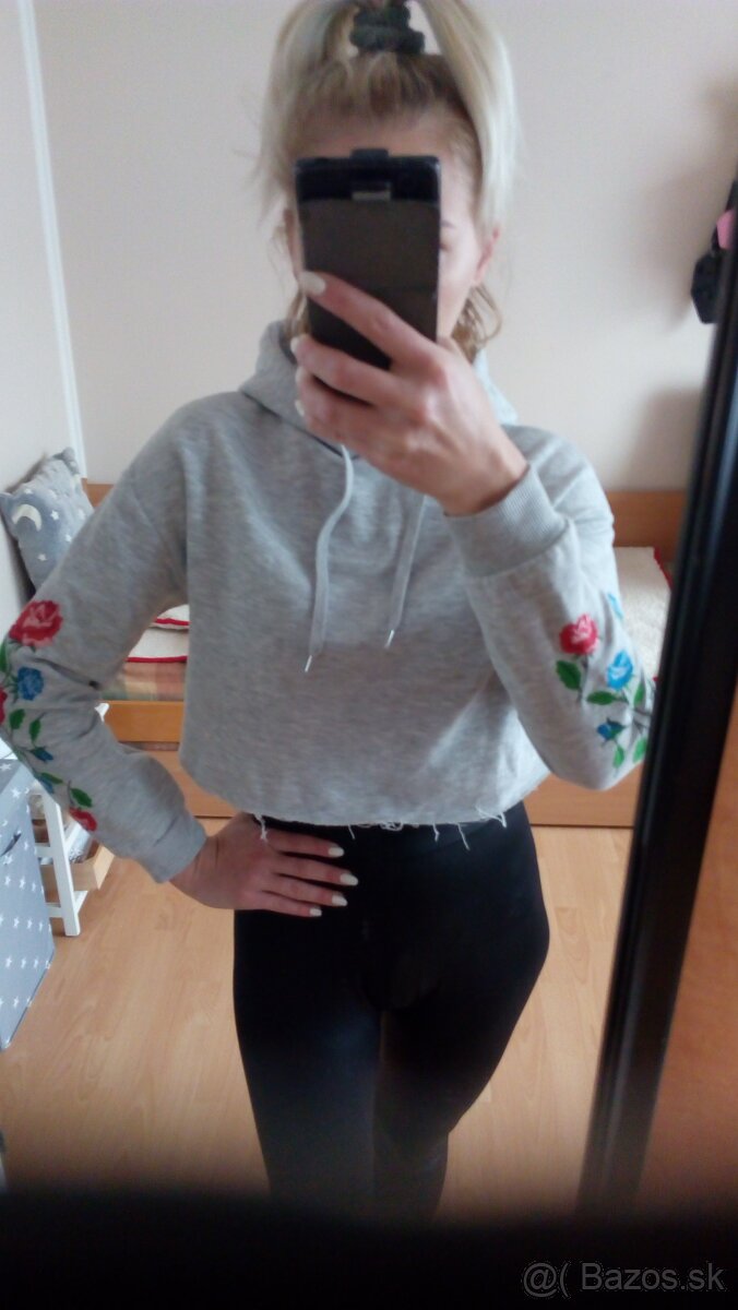 Mikina s kvietkami - 4