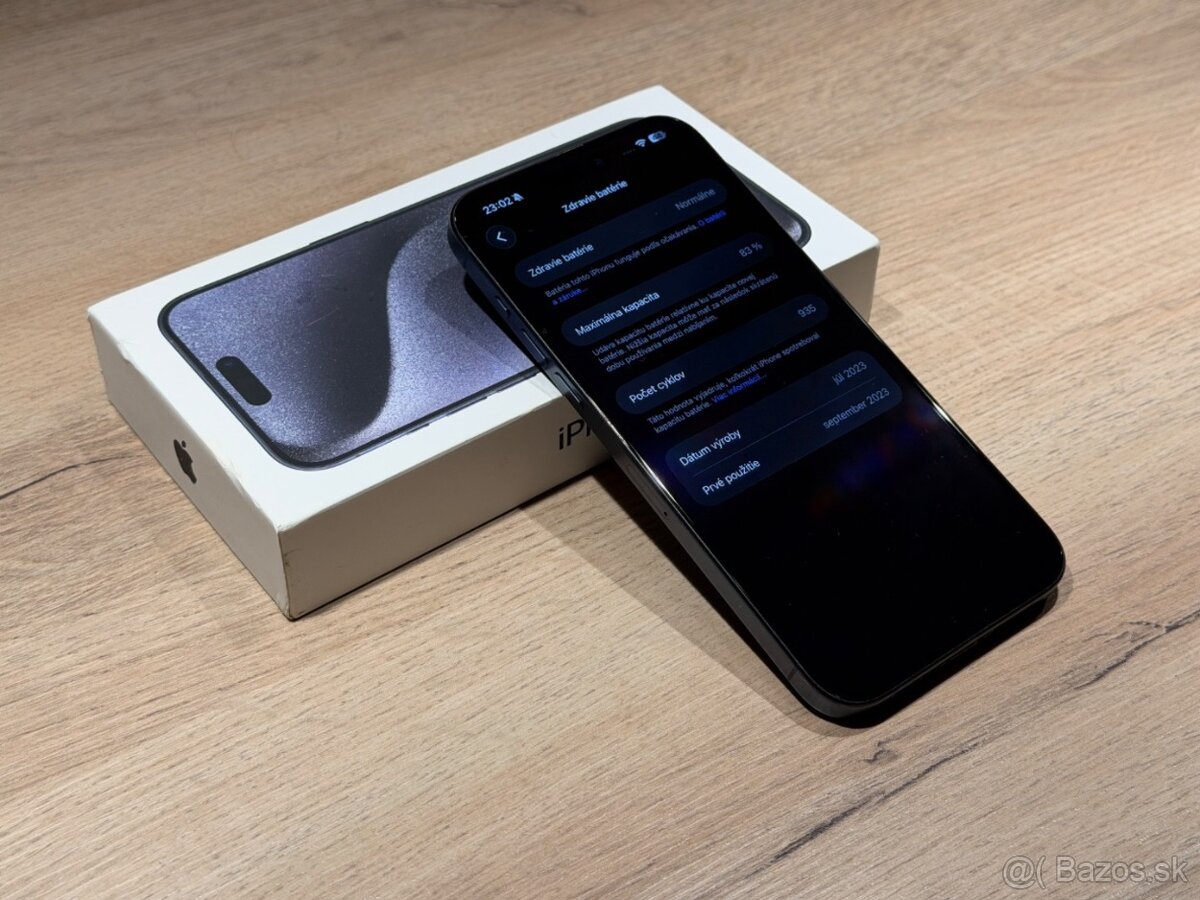 Predám iPhone 15 Pro Max 256 GB, Titanium Blue - 4