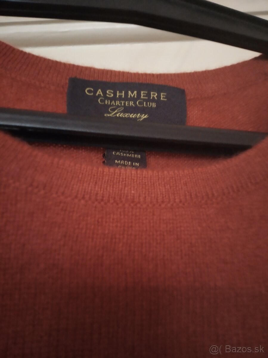 Dámsky kašmírový pulóver, 100% cashmere, veľ. L - 4