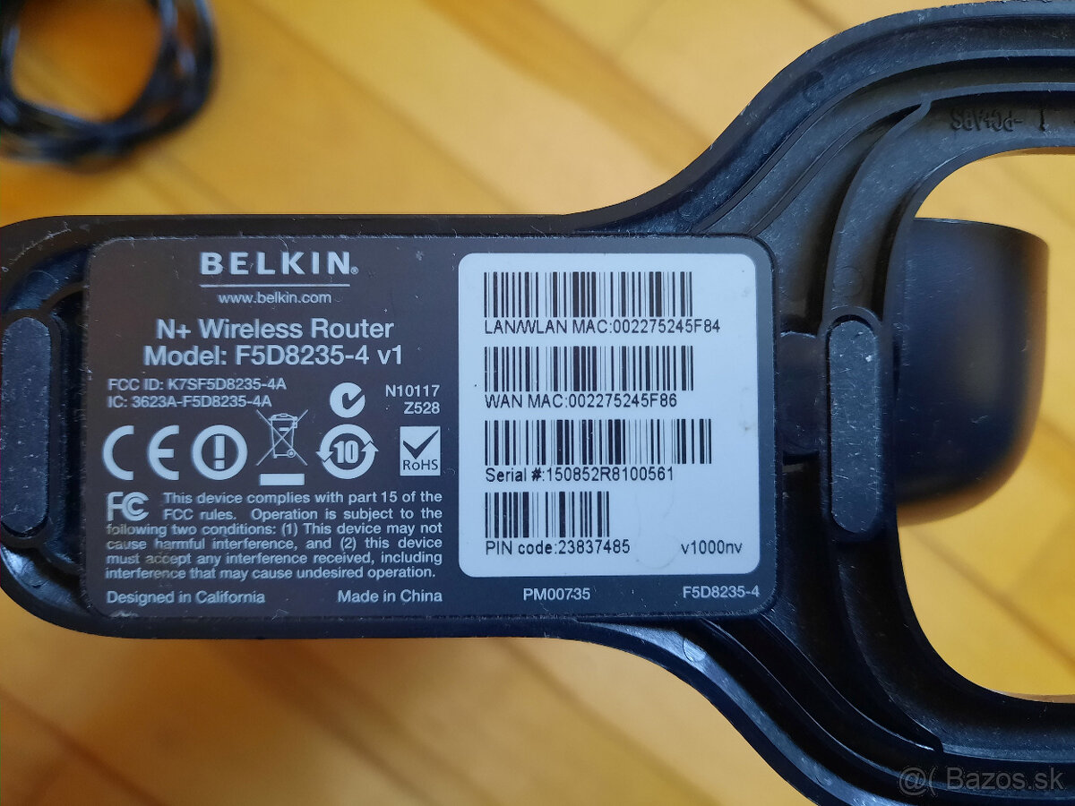 Router Belkin N+ F5D8235-4 V1 - 4