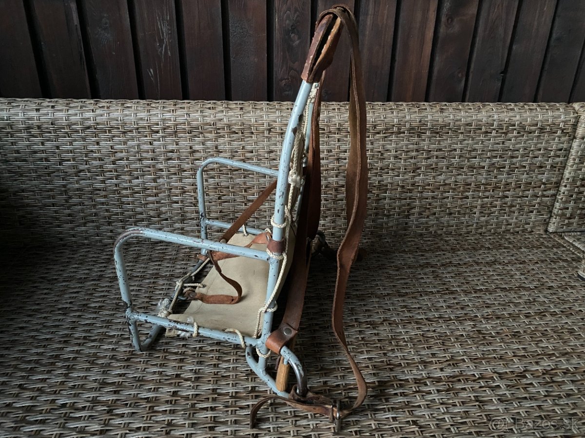 Retro kožené nosítko pre dieťa - 4