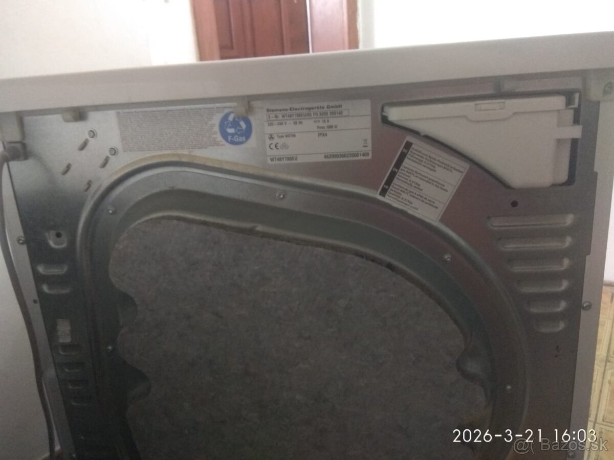 Predám sušičku Siemens iQ800 – TOP stav - 4