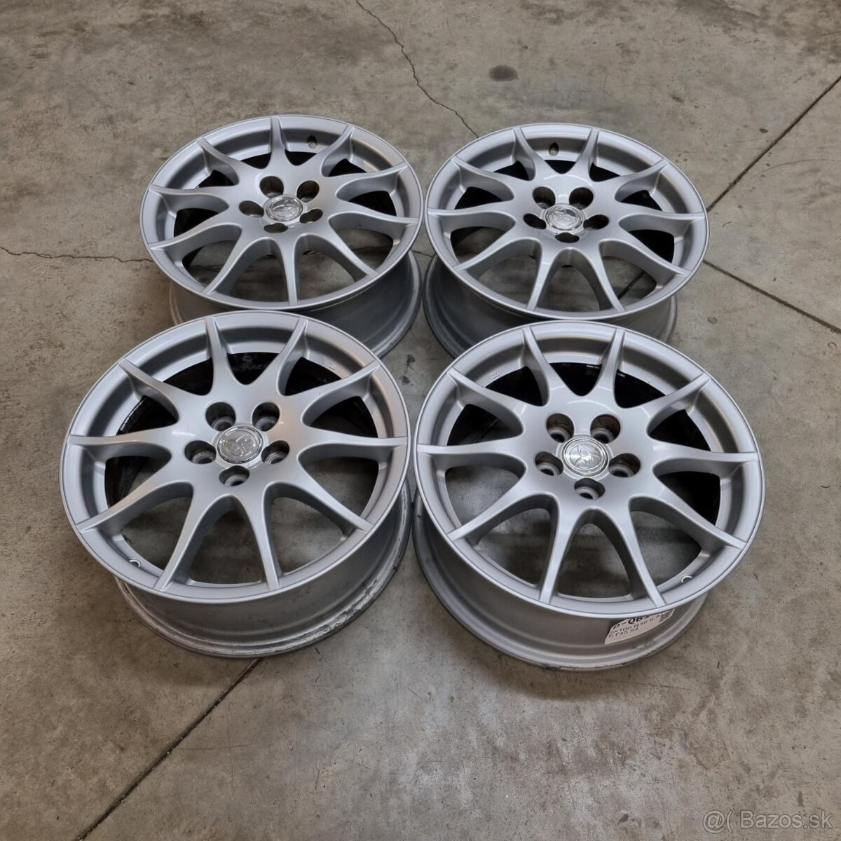 Hliníkové Toyota disky 5x100 R16, 6,5J ET45 - 4