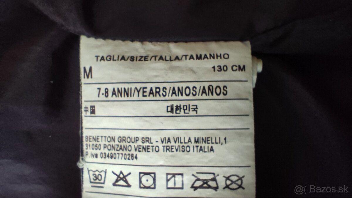 Dievčenská bunda Benetton 130cm - 4