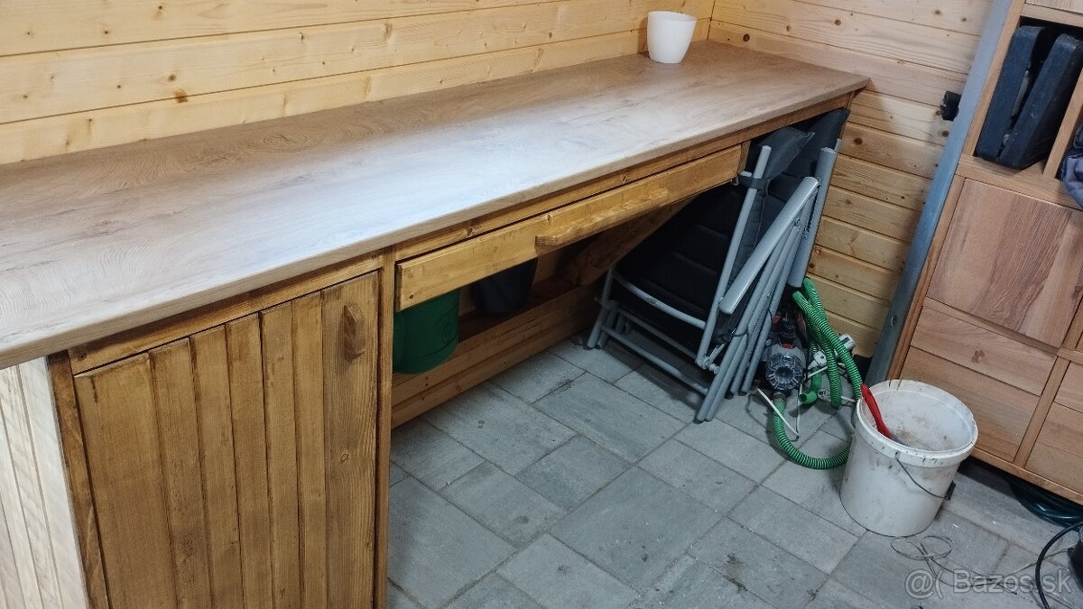 Pracovný stôl 260x60 cm - 4