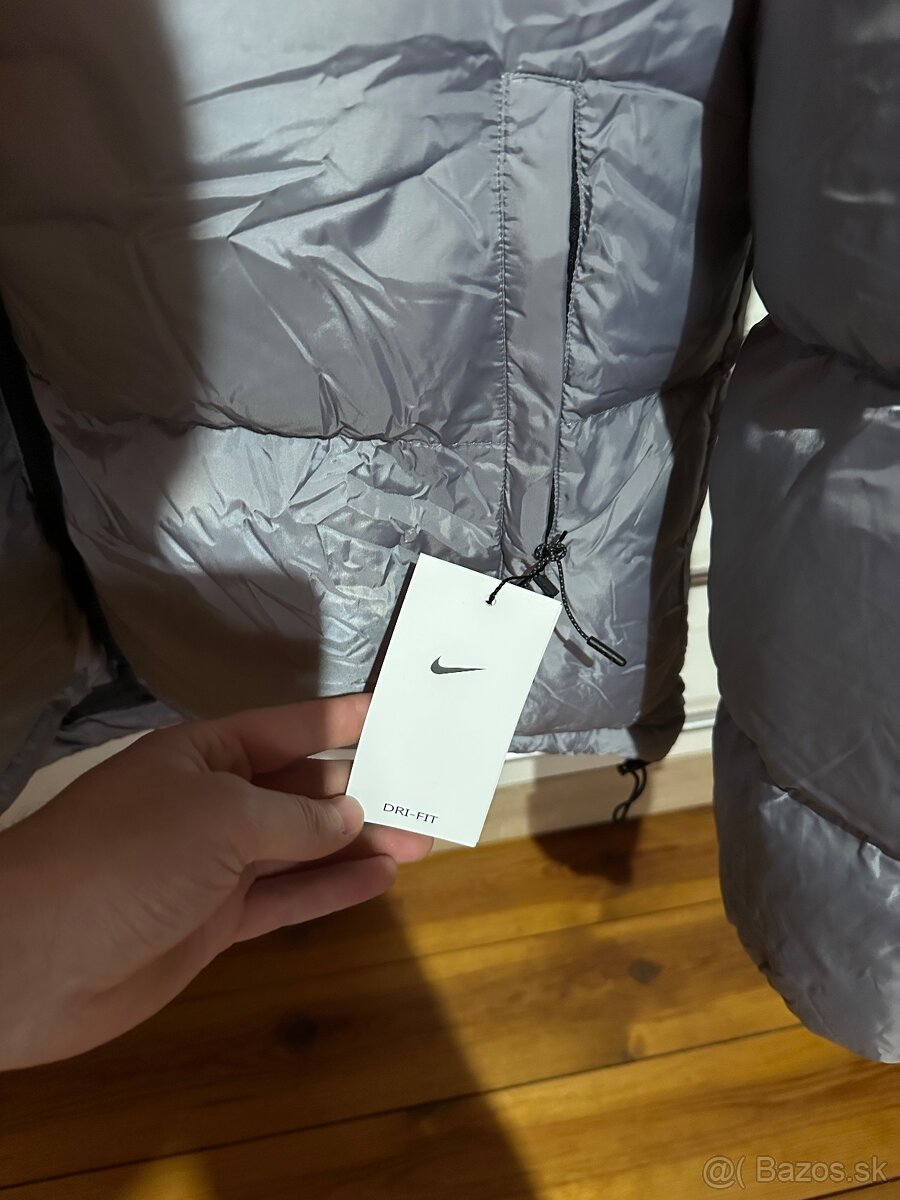 Zimná bunda Nike - sivá L/XL - 4
