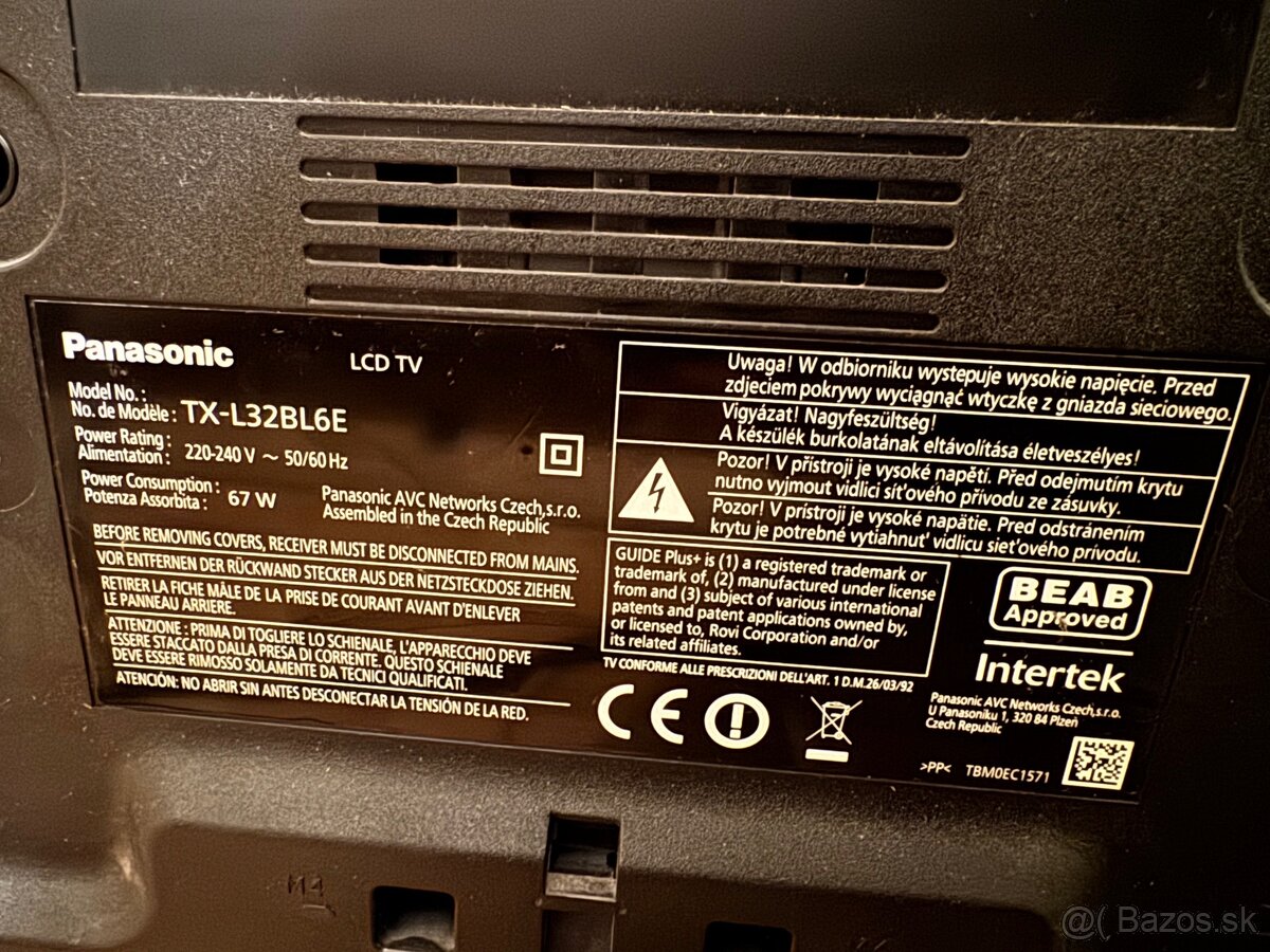 LCD televízor Panasonic TX-L32BL6E (32”) - 4