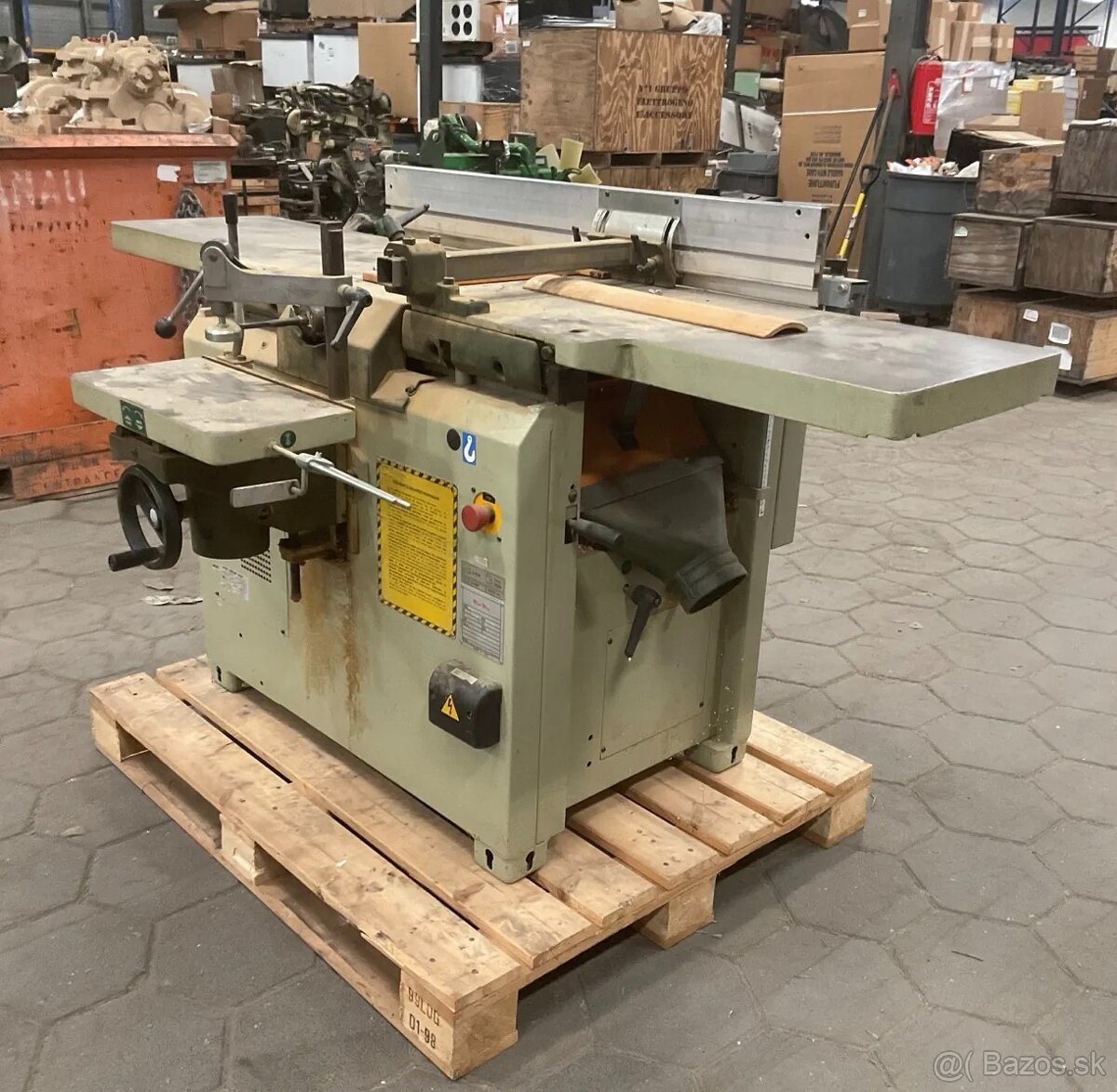 Zrovnávacia fréza-hrúbkovačka SCM FS/41 + horizontálna vŕtač - 4