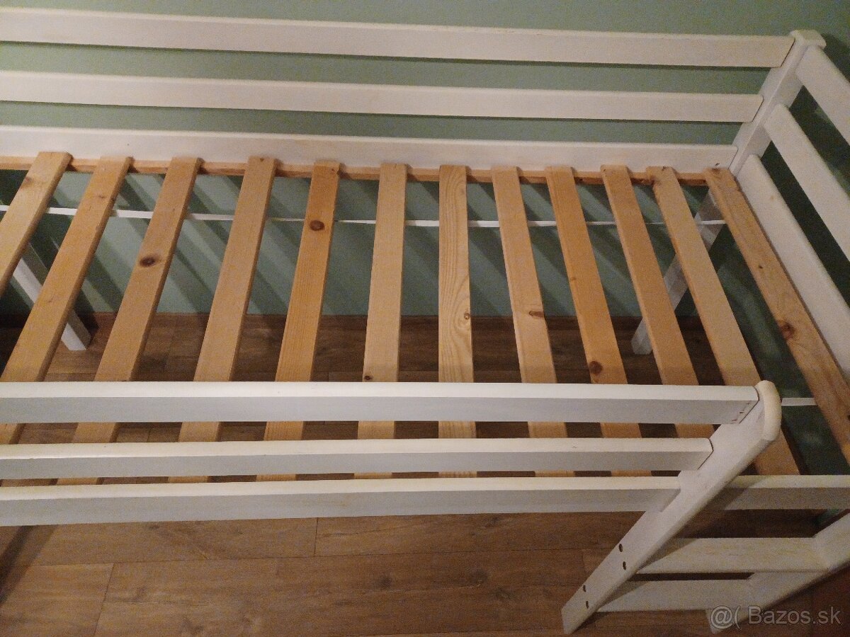 Detská vyvýšená posteľ s matracom - 4