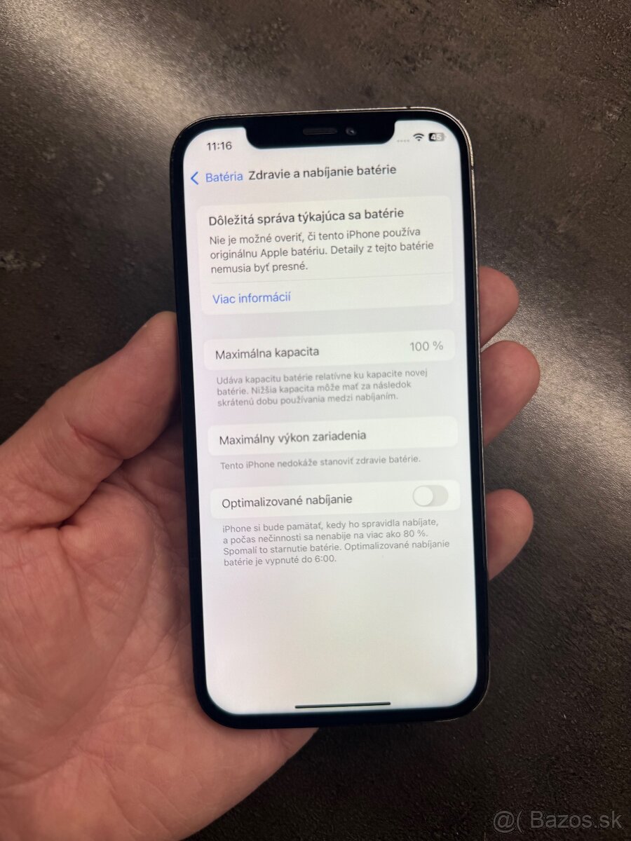 Predam Iphone 12pro 128gb top stav nova bateria 100% - 4