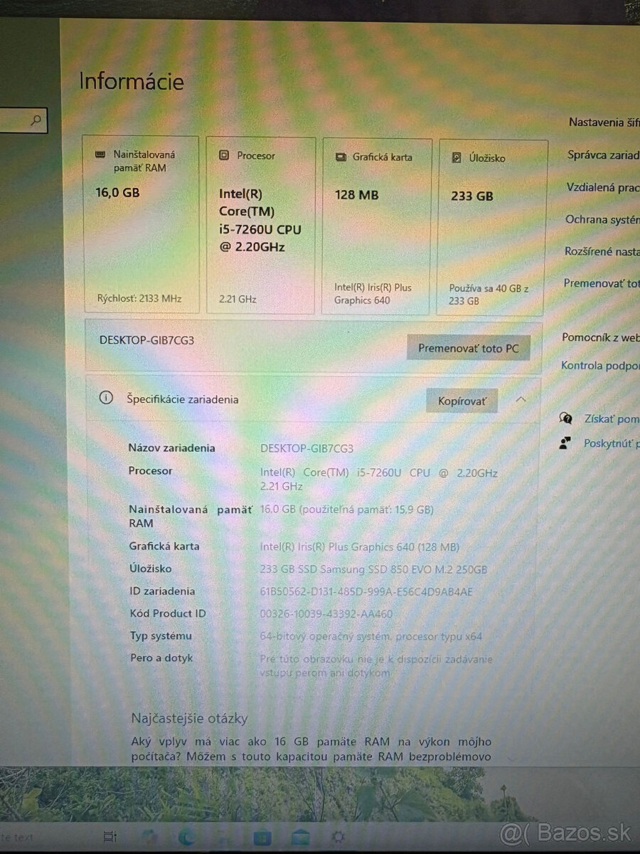 Predám Intel NUC7i5BNH - 4
