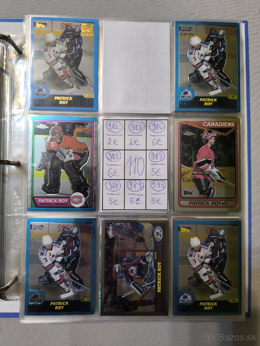 Hokejové kartičky - Patrick Roy 5 - 4