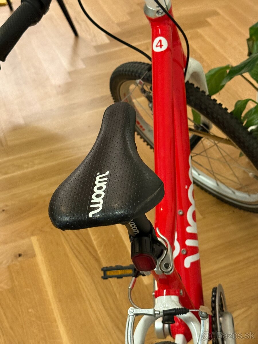 Detský bicykel woom 4, 20", červeno-biely - 4