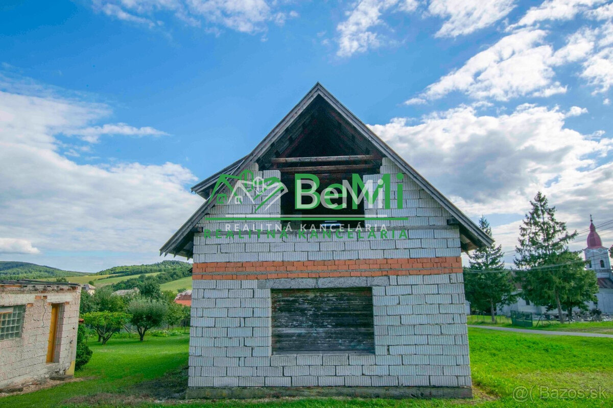 ZNÍŽENÁ CENA- ROZOSTAVANÝ RODINNÝ DOM, ŠÁVOĽ okr. Lučenec - 4
