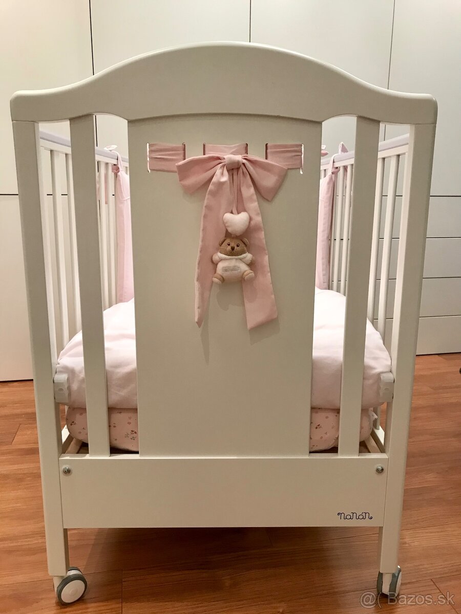 Detská postielka Nanan Puccio ružová - 4