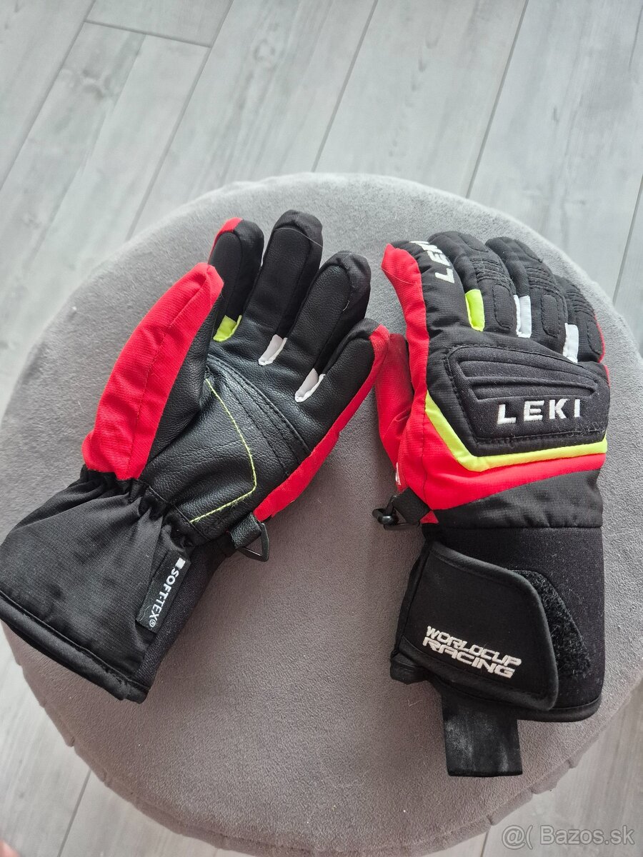 DETSKE LYZIARSKE RUKAVICE LEKI - 4