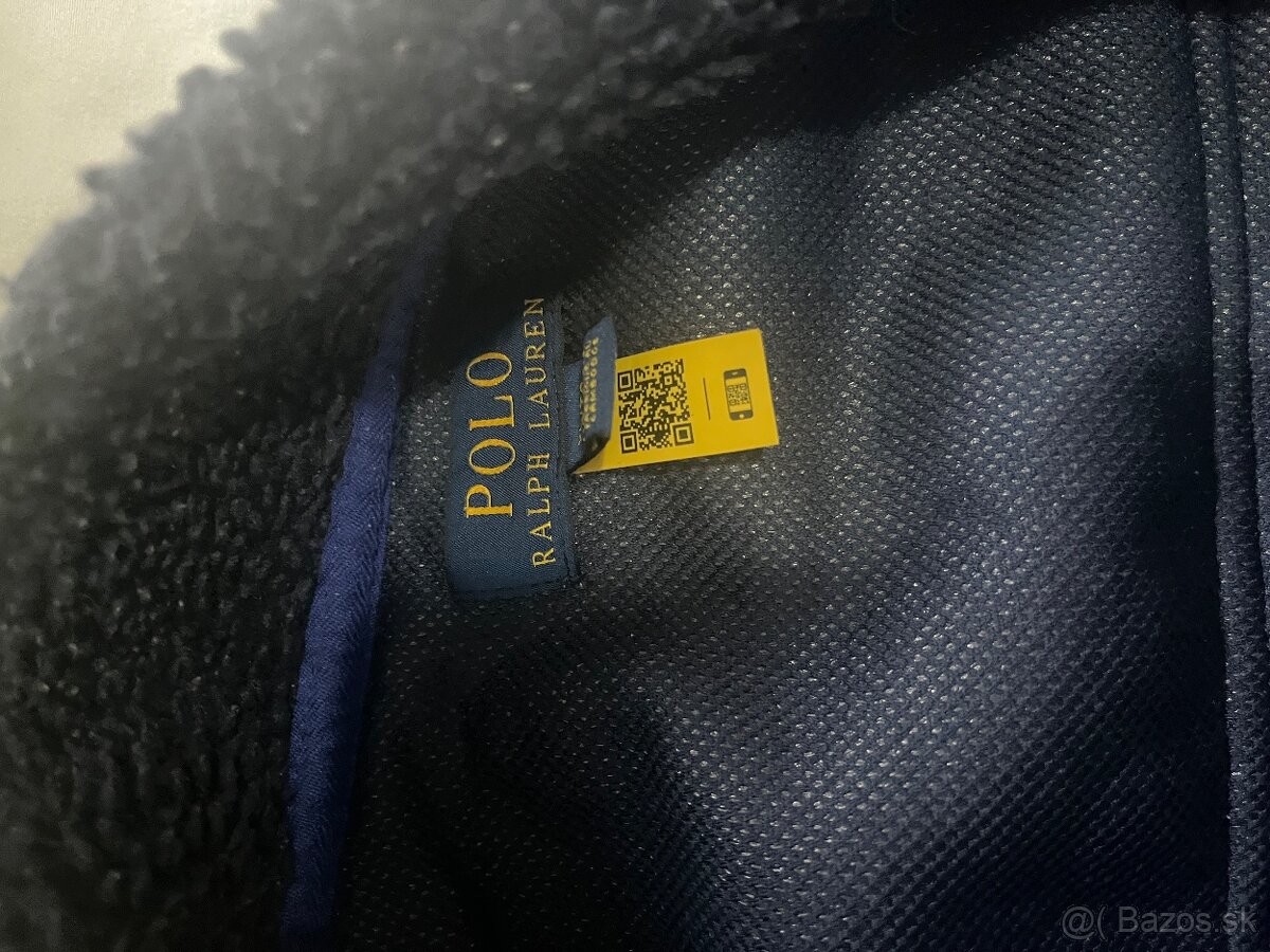 Polo Ralph Lauren – modrá huňatá bunda XL/TG (18-20) - 4