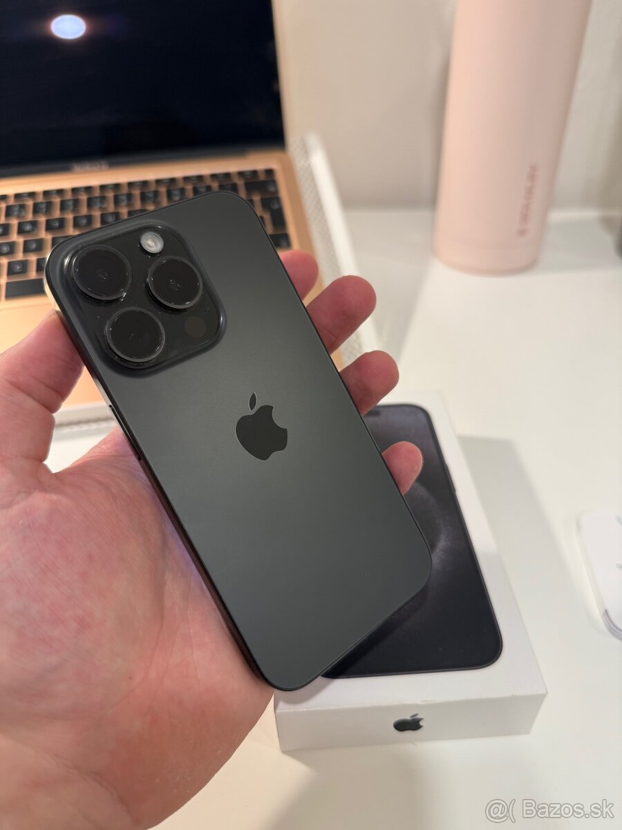 Iphone 15 PRO 256GB AKO NOVY BLACK TITANIUM - 4