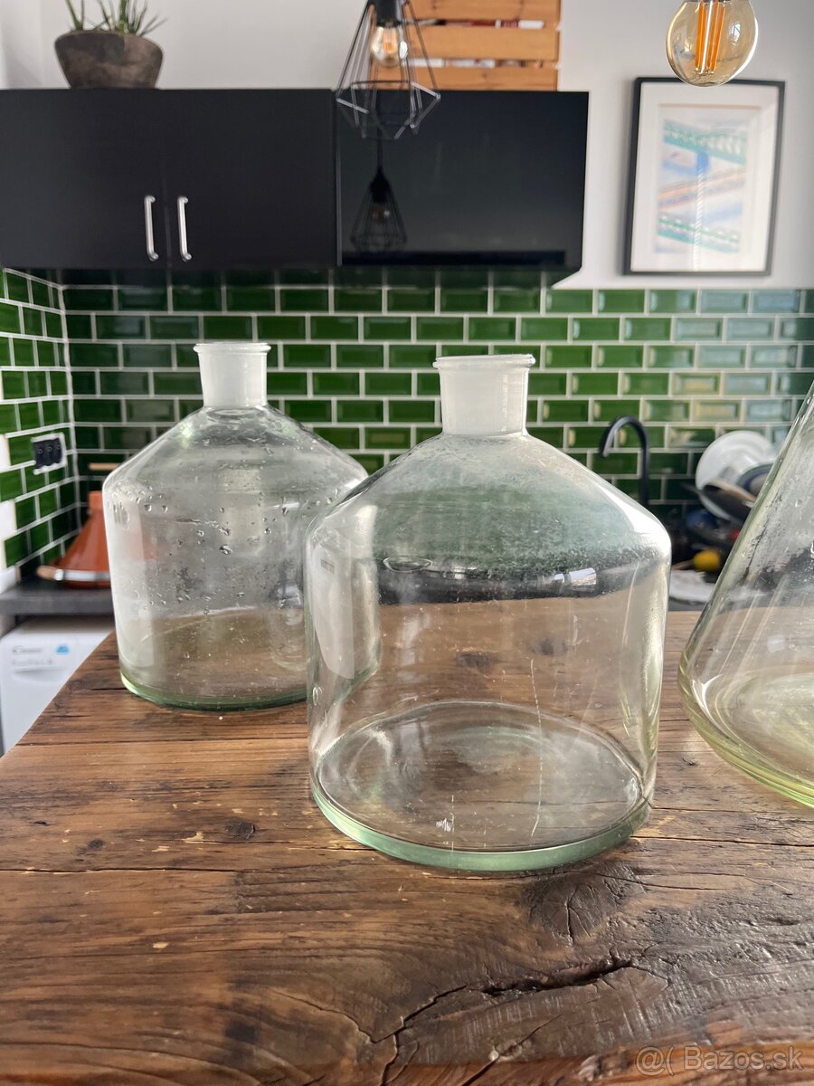 Chemické/ labiratórne sklo I retro I dekorácia I váza - 4