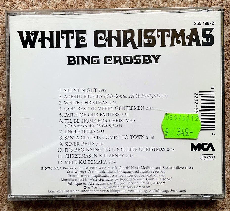 Vianočné CD - BING CROSBY - White Christmas - 4
