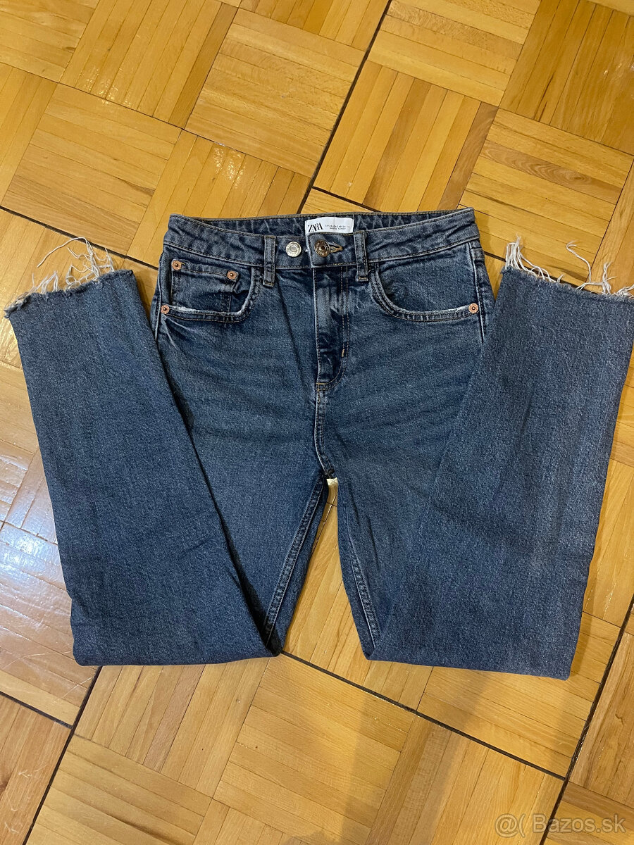 Dámske ZARA rifle s vysokým pásom - 4