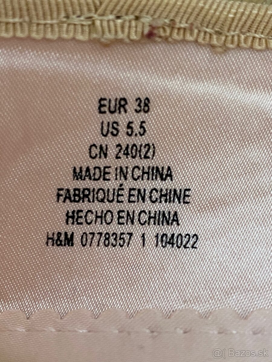 Trblietavé balerínky, veľkosť 38 - 4