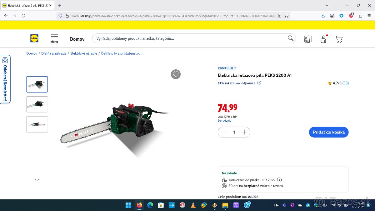 Elektrická reťazová píla 2200W a 1600W, Kuchynská váha - 4