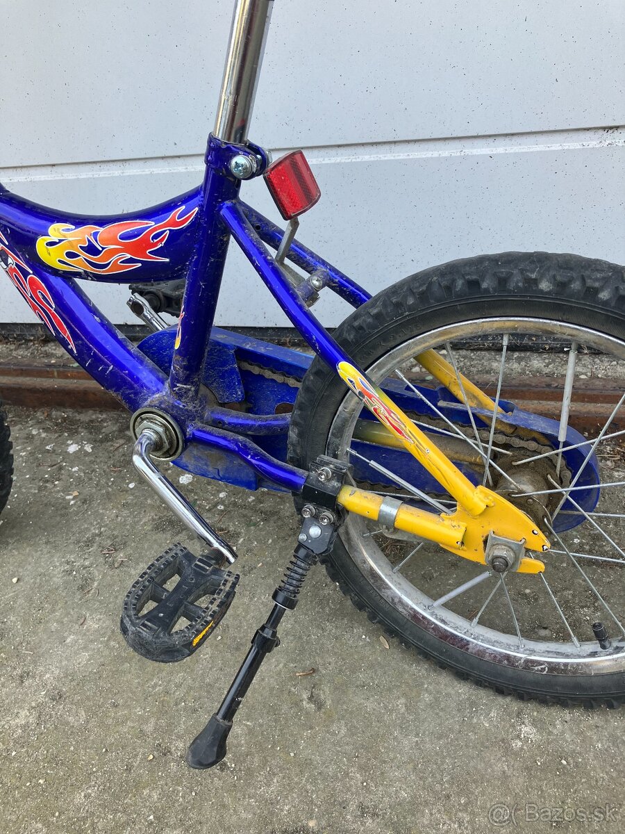 Predám detský modrožltý bicykel - 4