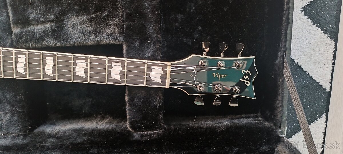 Predám elektrickú gitaru ESP Standard Viper Black 2009 - 4
