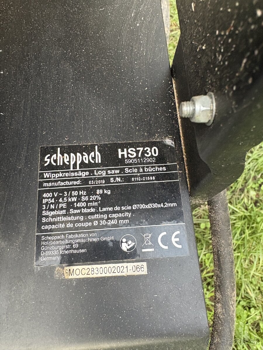 Kolísková píla,cirkulár Scheppach HS730 - 4