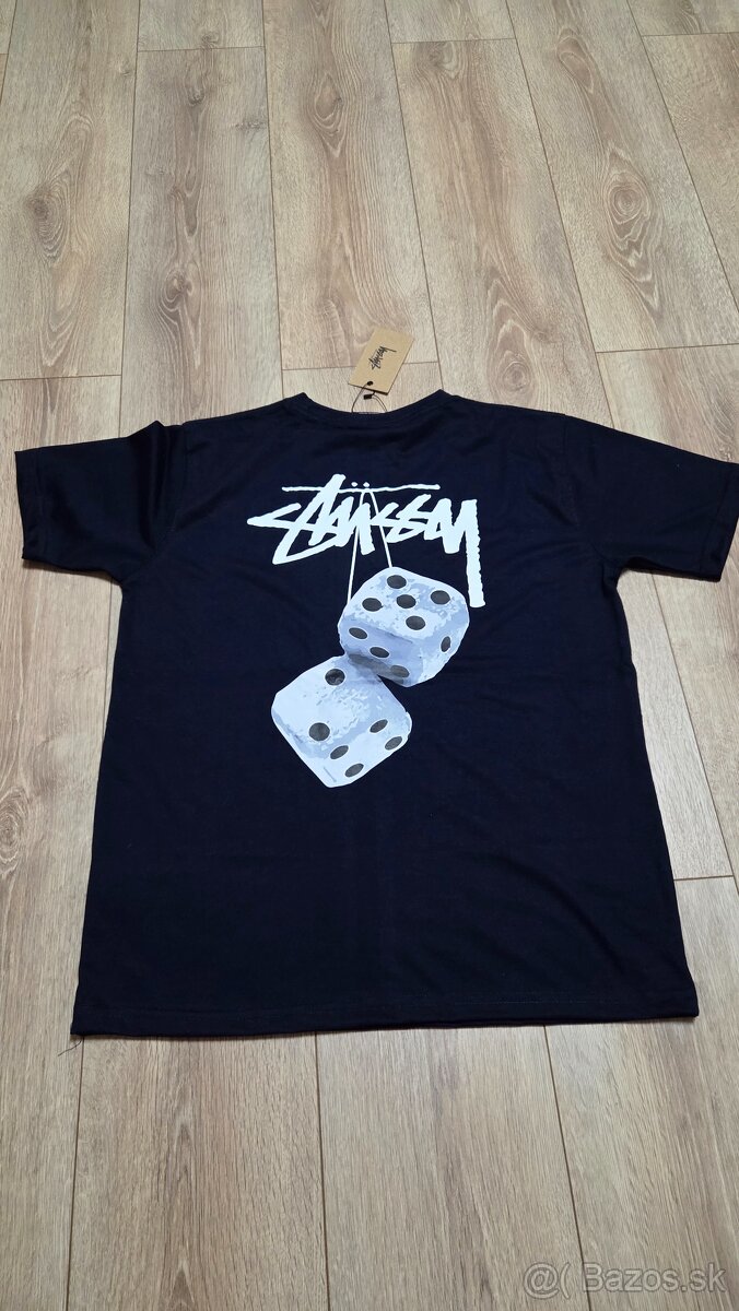 Stüssy Fuzzy Dice Tee navy blue/white - 4