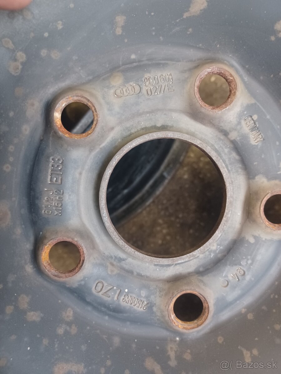 5x112, R15, 4ks plechové disky VW Group - 4