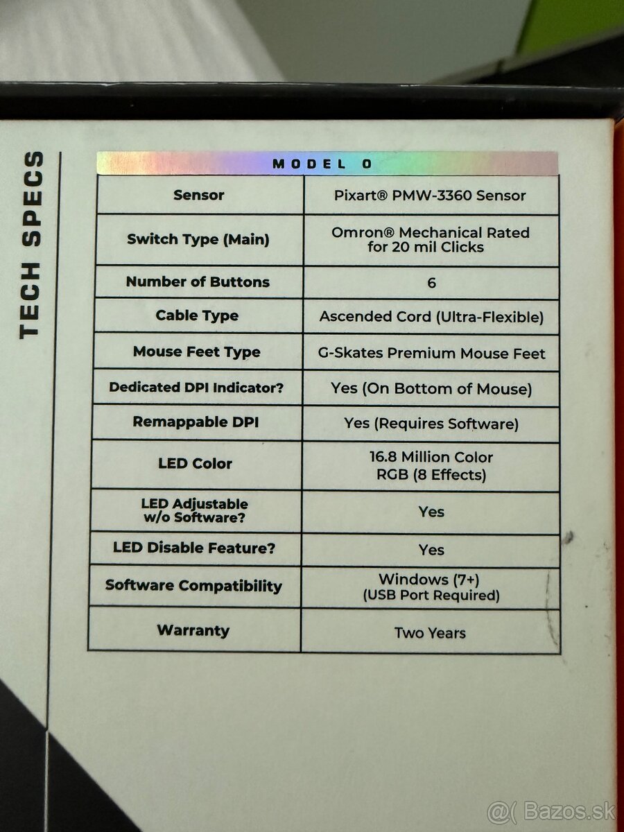 Glorious Model O Gaming Mouse GO-BLACK - 4