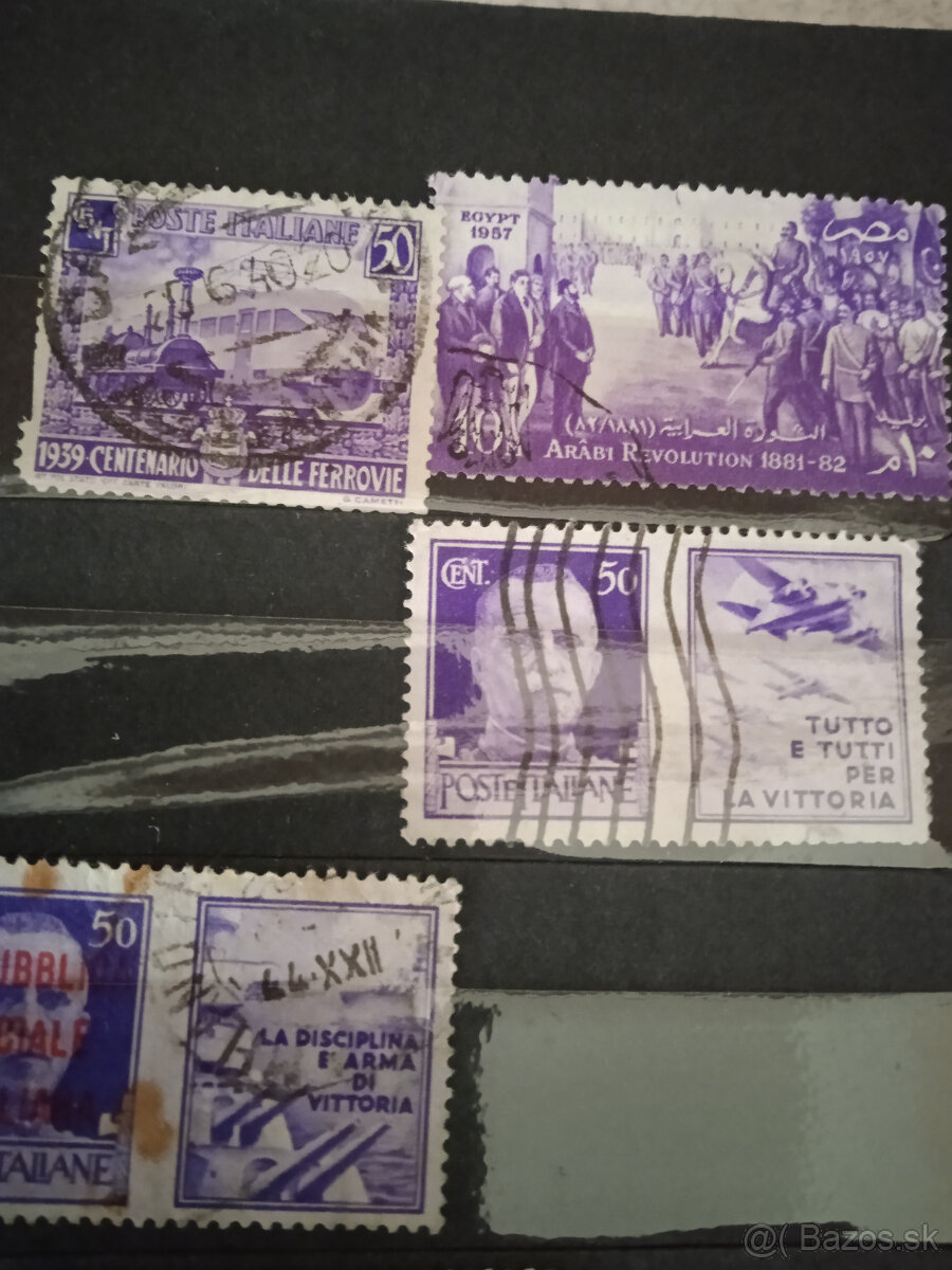 Staré poštové známky . - 4